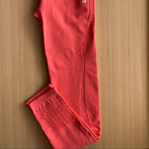 SOLD ♥️Gymshark Leggings S Coral 23” - Picture 10 of 14